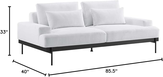 Modway EEI-6214-WHI Proximity Upholstered Fabric Sofa White