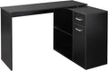 L Shaped Computer Desk 180° Rotating Corner Desk with Storage for Home Office