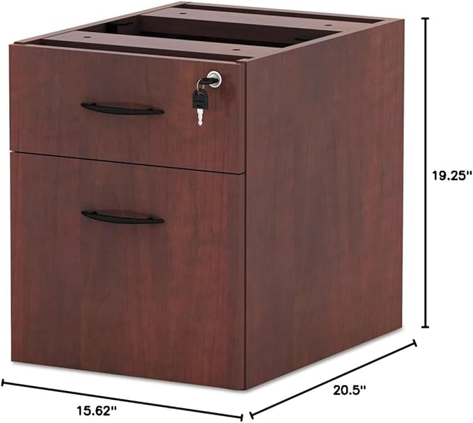 Valencia Series 3/4 Box/File Pedestal 15-5/8w x 20-1/2d x 19-1/4h Medium Cherry