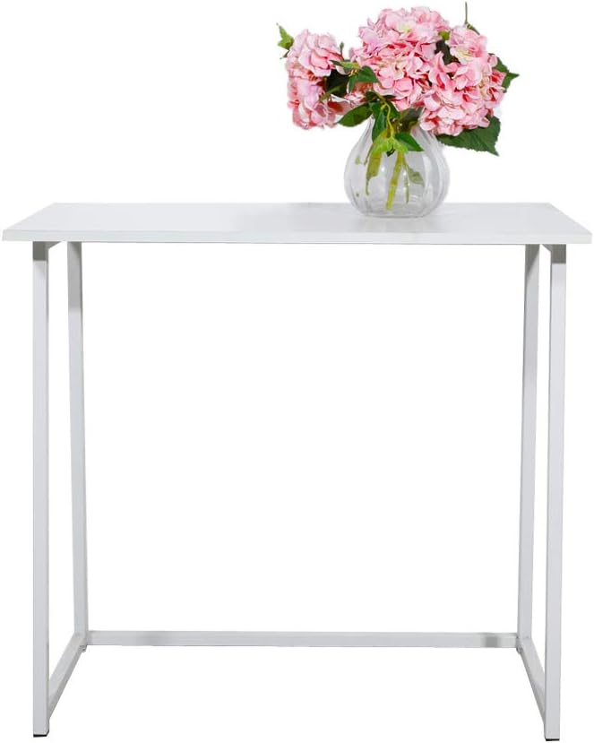 Computer DeskSimple Collapsible Computer Desk for Home OfficeFolding Study Student Writing DeskSturdy Home Office TableWork Table