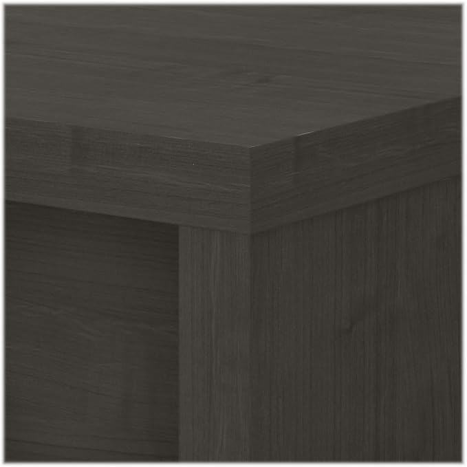 Bush Business Furniture Bow Front Desk with Wire Management | Echo Collection Office Computer Table for Home Office with Quick-to-Assemble Hardware | 60Wx28Lx30H