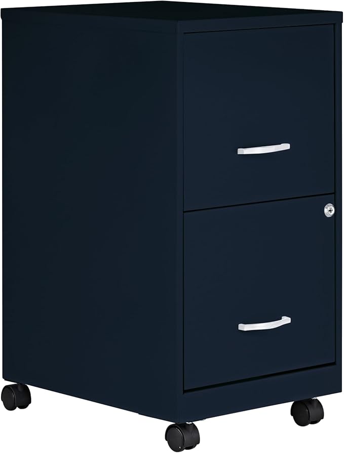 Lorell LYS SOHO File/File Mobile File Cabinet Navy