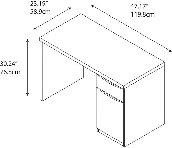 Montrese Computer Desk in Classic Black
