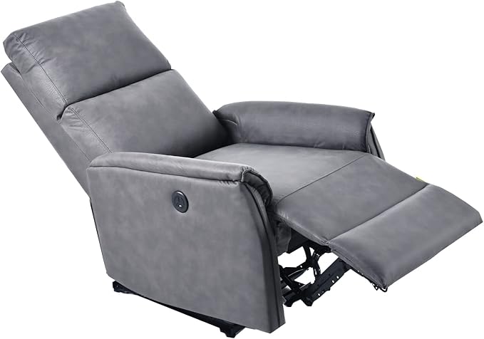Electric Power Recliner Chair Reclining Chair for Bedroom Living RoomSmall Recliners Home Theater Seating with USB PortsRecliner for Small SpaceDark Gray