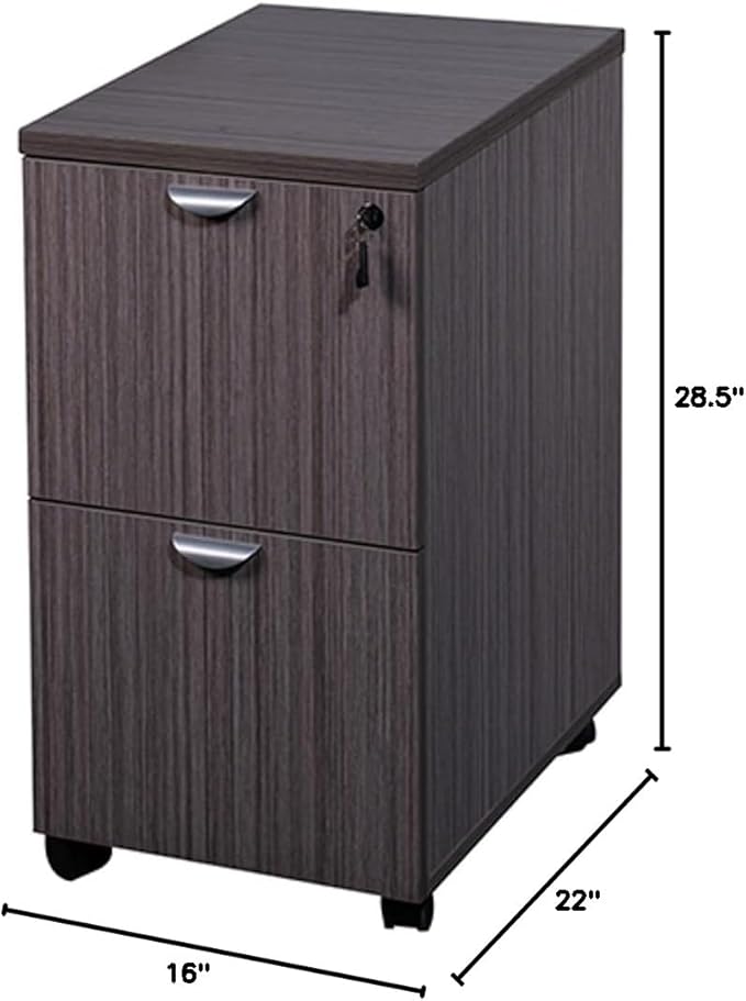 Boss Office Products Driftwood Boss Mobile Pedestal File 162229.5H
