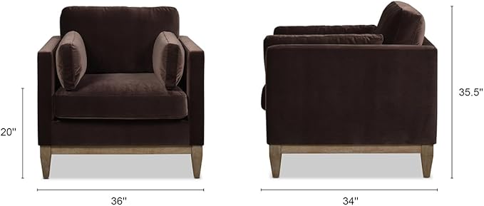 Jennifer Taylor Home Knox Modern Upholstered Comfortable Living Room Chair