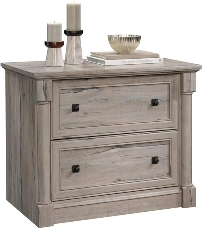 Pemberly Row 2 Drawers 29.61 Lateral Oak Engineered Wood Filing Cabinet Easy Assembly Stationary Legal/Letter Size for Home Office