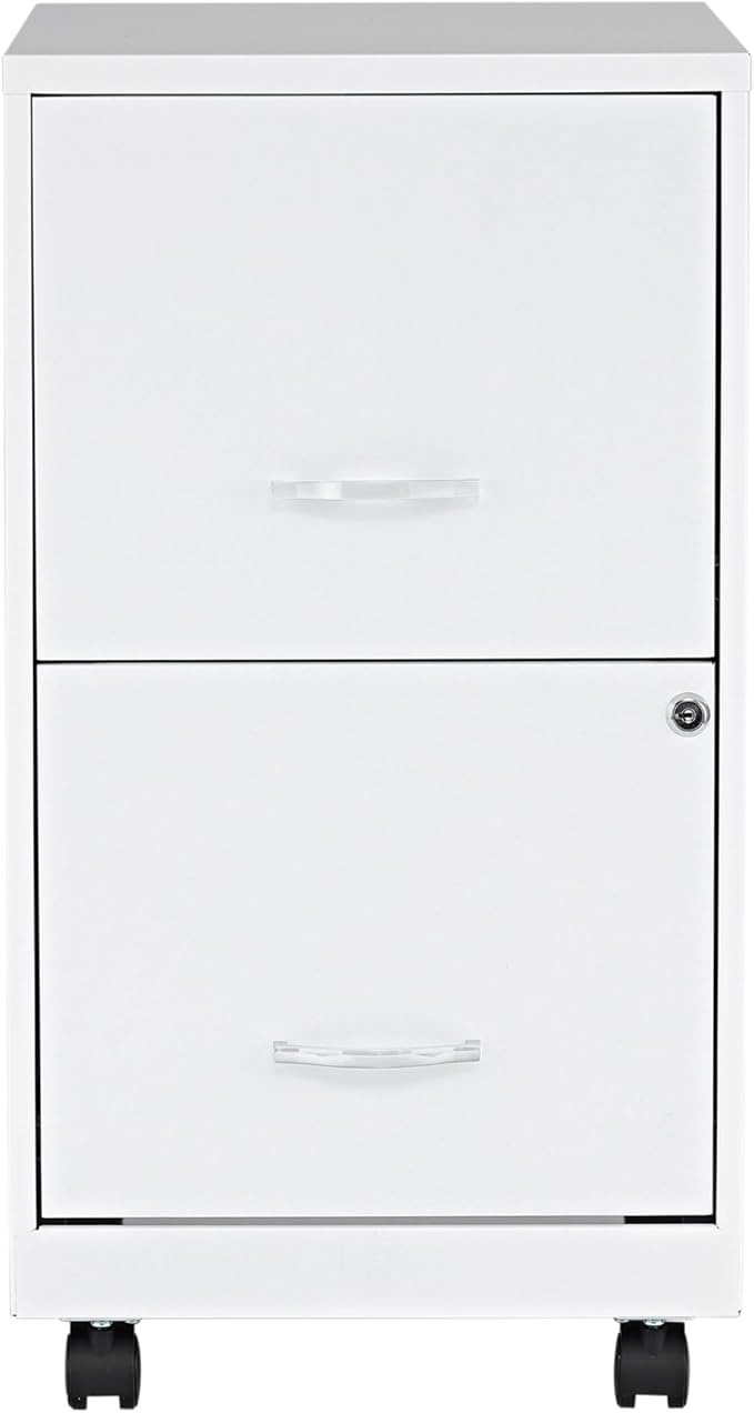 Lorell LYS SOHO File/File Mobile File Cabinet White
