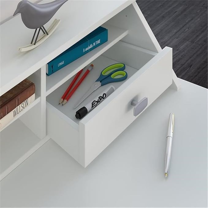 Bush Home Broadview Desktop Organizer in Pure White