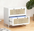 2 Drawer File Cabinet with LockSmall Filing Cabinet Under Desk Storage Cabinet Organizer Locking Drawers for Home Office with Adjustable Hanging BarWhite