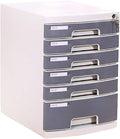 File Cabinet Desktop Cabinet with Lock Drawer Storage Cabinet 4/5/6/7 Tier File Cabinet Organize Files to Improve Efficiency for Office Supplies6 Floors