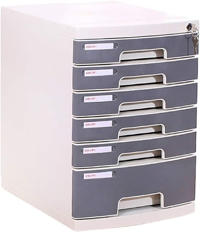 File Cabinet Desktop Cabinet with Lock Drawer Storage Cabinet 4/5/6/7 Tier File Cabinet Organize Files to Improve Efficiency for Office Supplies6 Floors