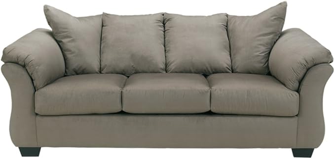 Signature Design by Ashley Darcy Casual Plush Sofa Grayish Brown