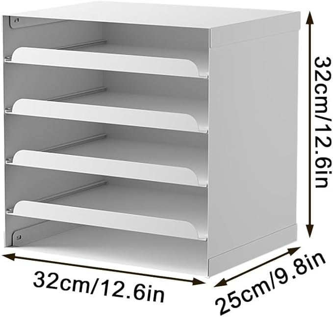 Metal File Cabinet with Drawers Multi-Layer Office Organization with Hidden Handles Modern Simple Makeup Organizer Desktop Storage for Living Room Office(White)