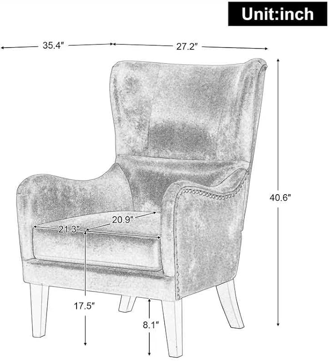 Christopher Knight Home Lorenzo Fabric Studded Club Chair Brown 36D x 26.75W x 41.5H in