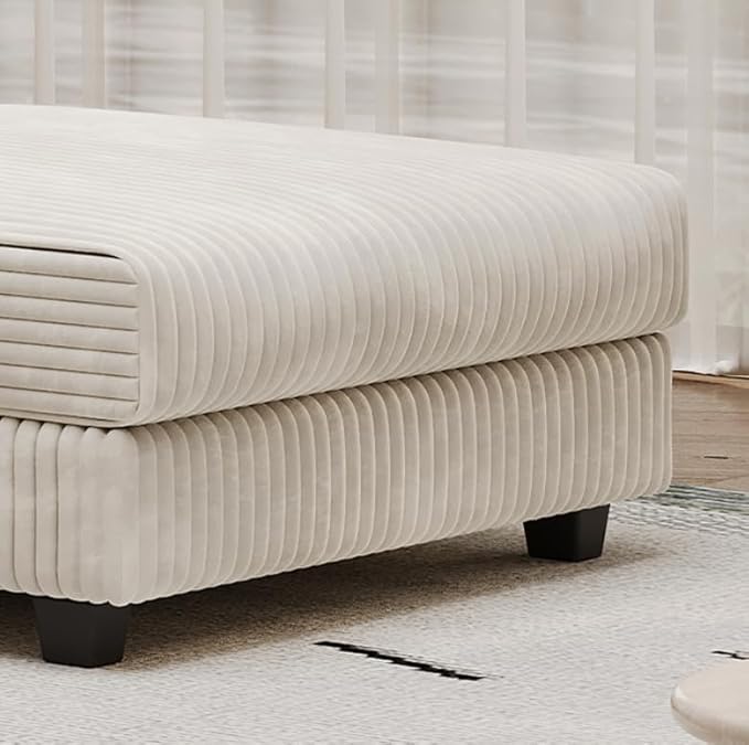 ERYE U-Shaped Modular Sectional Sofa Convertible Symmetrical Sofa Couch with Removable Chaise Lounges U Shaped Double Chaises Sectional Couches with Storage Armrests