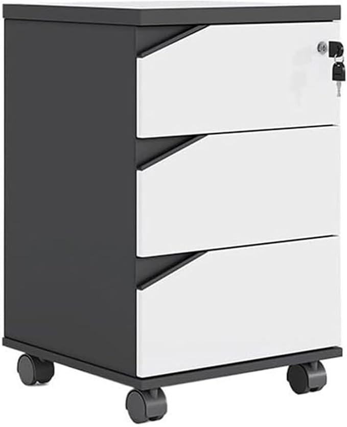File Cabinet Under Desk Lockable Office Storage Cabinets(C)