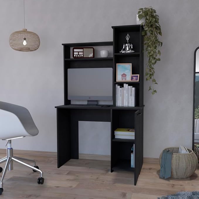Home Office Desk Computer Desk Dumas Office Black