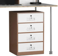 4 Drawer File Cabinet with Lock Metal Vertical File Cabinets with Lock for Home Office Narrow Office Steel Filing Cabinet Under Desk for A4/ Legal/Letter