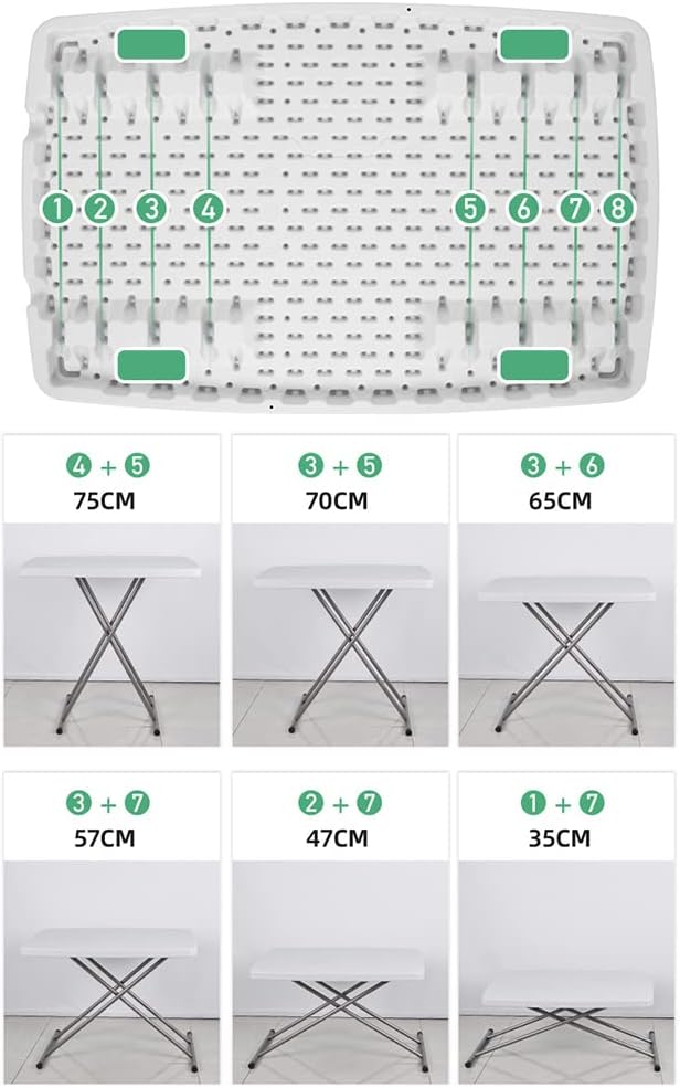 Folding Desk Home Office Desk Laptop Study Writing Table Height AdjustablePortable Folding Desk Writing Computer Desk for Home Office Trips(White)