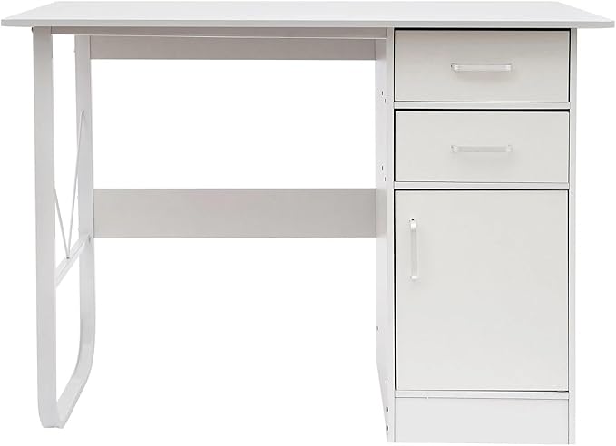 Computer Desk with Drawers Office Desk with Storage Cabinet for PC Laptop Wood Home Office Desk Vanity Desk for Work Study Gaming Writing Workstation