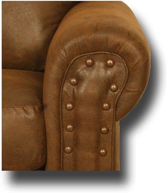 American Furniture Classics Microfiber Buckskin Loveseat in Brown