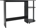 WC Redmon Black Computer Laptop Media Home Office Desk Woodgrain Finish Full5505BK
