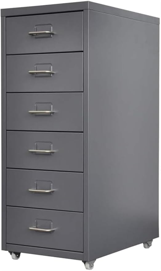 File Cabinet 6 Drawer Cabinet Office Data Cabinet Under Desk Storage Cabinet Side Cabinet (Color : A)