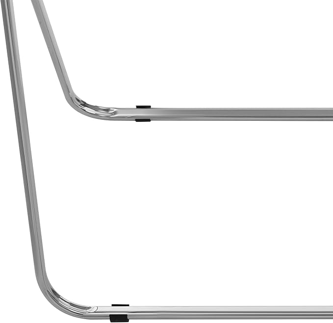 Folding TV Tray Table Acrylic Foldable Desk No Assembly Required Mini Folding Desk for Home Office Living Room Bed Room Outdoor (Silver + Clear + Tan)