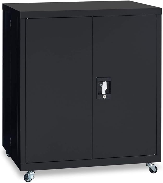1 Shelf Metal Filing Cabinet Storage File Cabinet with Lock for Home and Office