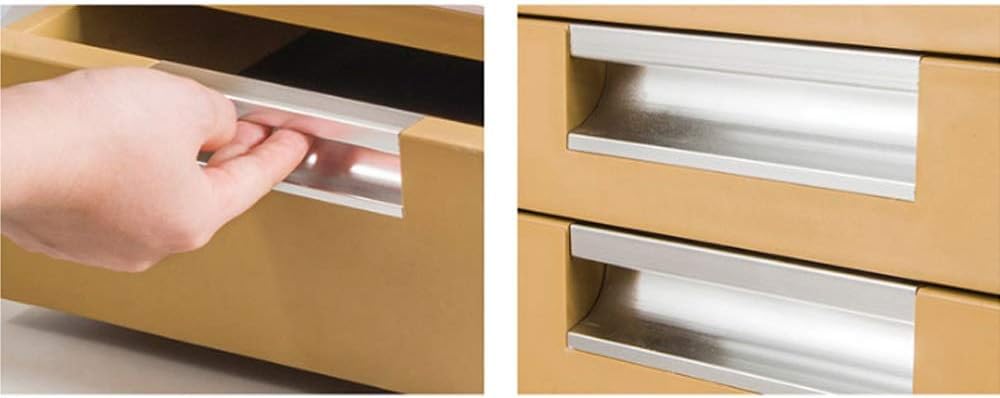 File cabinets 4th Floor Desktop Aluminum Alloy + Wood Board + Plastic File Holder Storage Box Family Office Cabinet Desktop Archive Storage Manager Bookcase