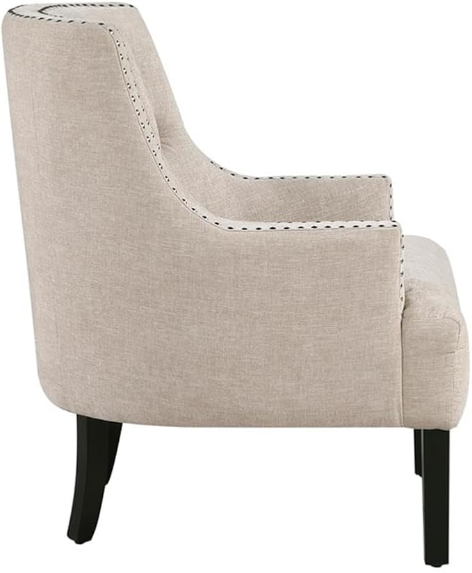 Lexicon Charisma Chenille Accent Chair in Beige
