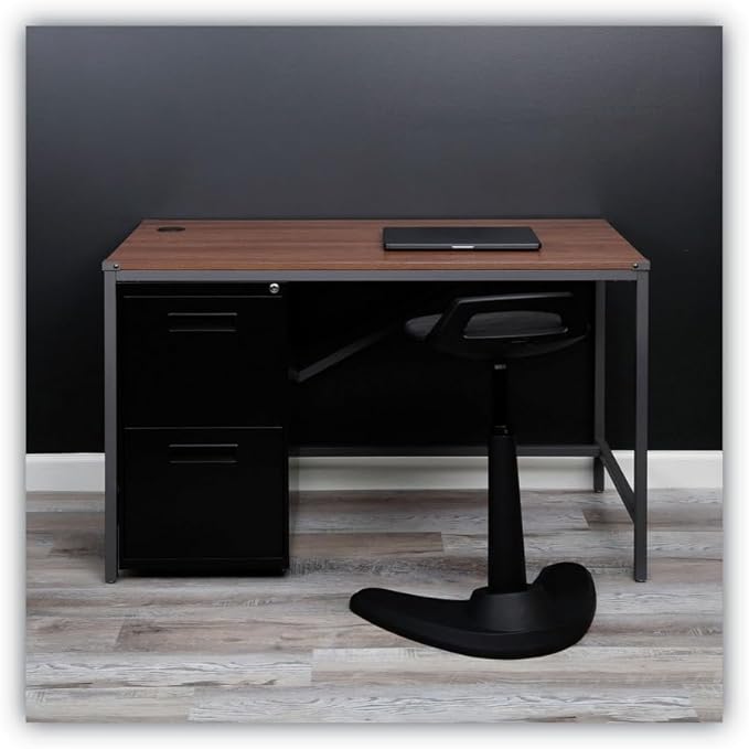 Alera PAFFBL Two-Drawer Metal Pedestal File 14 7/8w X 19-1/8d X 27-3/4h Black