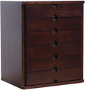 Solid Wood File Cabinet 6-Layer Office Desktop Storage Box File Storage Box Can Store A4 Paper Files and Documents