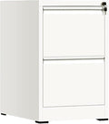 Aimeryup 2-Tier File Cabinet Metal Clip Drawer with Lock Storage Low Desk Cabinet Office Study Hotel 42X62X72.8CM(Size:45X62X72.8CMColor:B)
