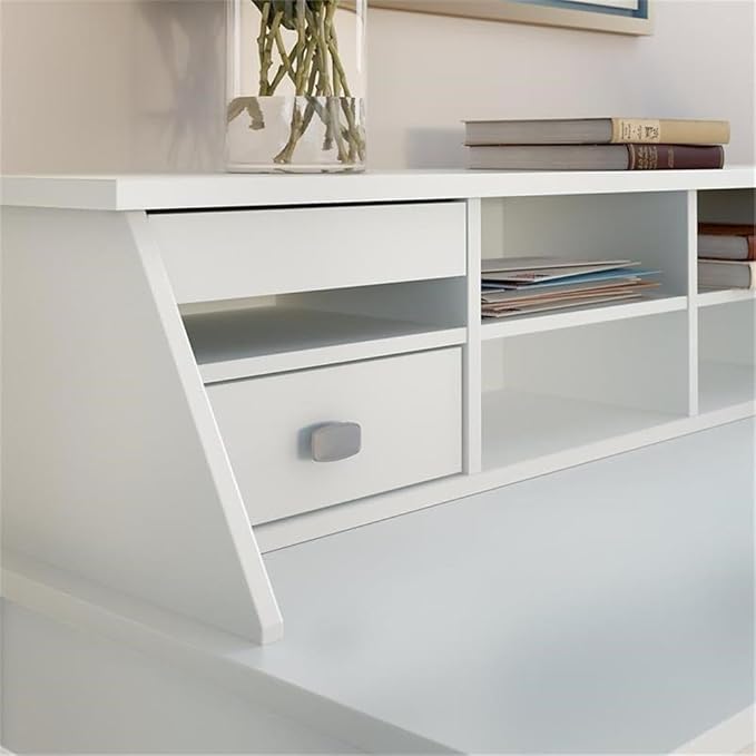 Bush Home Broadview Desktop Organizer in Pure White