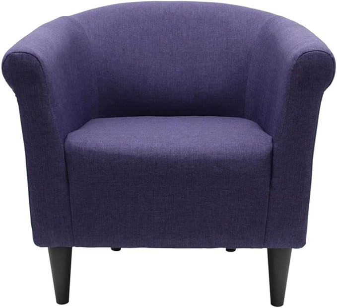 Pemberly Row Traditional Club Chair 32 H x 30.5 W x 27.5 D Fabric and EPS Construction Violet Finish Padded Seat Durable Accent Chair for Living Room Home Office or Bedroom