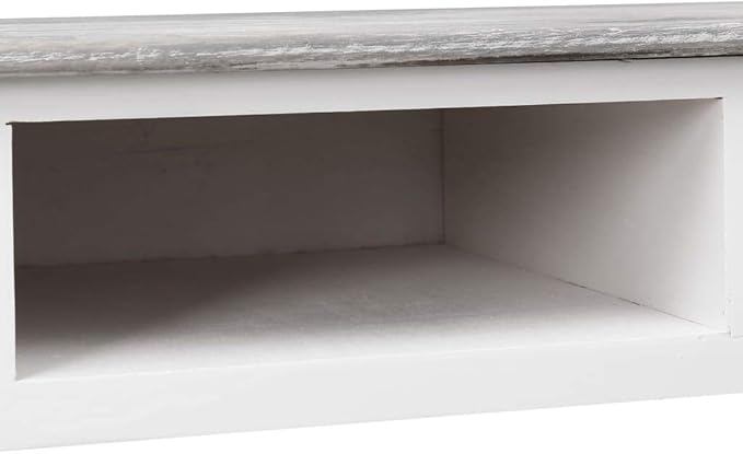 vidaXL Writing Desk Computer Desk with Storage Drawers Laptop Table for Home Office Workstation Table Farmhouse Scandinavian Gray Wood