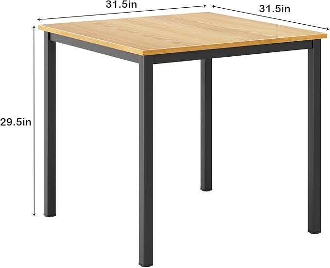 Need Small Computer Desk 31.5 inches Square Sturdy Writing Desk Small Teens Study Table Laptop Desk Teak &amp Black