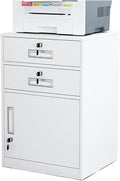 File Cabinet Under The Desk Storage Storage Cabinet with Lock Drawer Cabinet File Data Cabinet Tin File Cabinet (Color : White)
