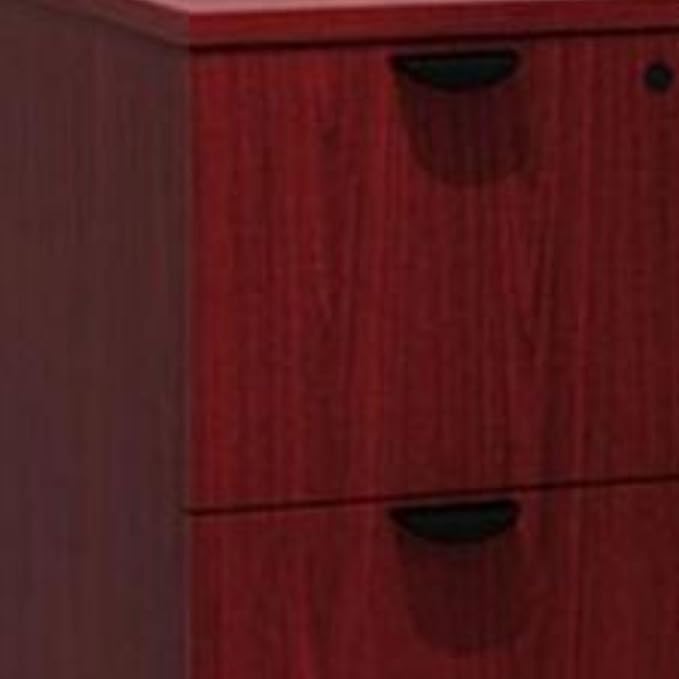Compact Mobile Pedestal Mahogany Finish Under Desk File Cabinet Rolling Office Storage Drawer Unit Lockable Wood Organizer Furniture for Home Workspace Modern Executive Business Interiors