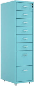 File Cabinet Cabinet Under Desk Cabinet with Lock Mobile Drawer Cabinet 3/5 /6/8 Drawers Storage Data Cabinet (Size : 8F)