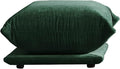 JACH Mid-Century Modern Ottoman Comfy Chenille Sofa Footrest Couch with Thick Cushion 26 Foot Stool Furniture for Small Spaces Living Room Bedroom Office Apartment Green
