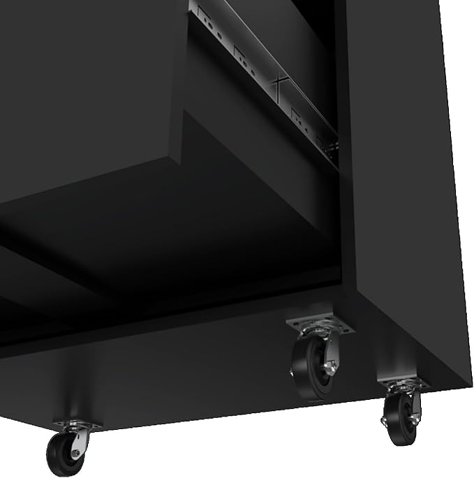Hassyee Office Spacious Three Drawers Mobile File Cabinets with Durable Casters for Easy Mobility Multifunctional Display Storage Cabinet for Primary Living Space