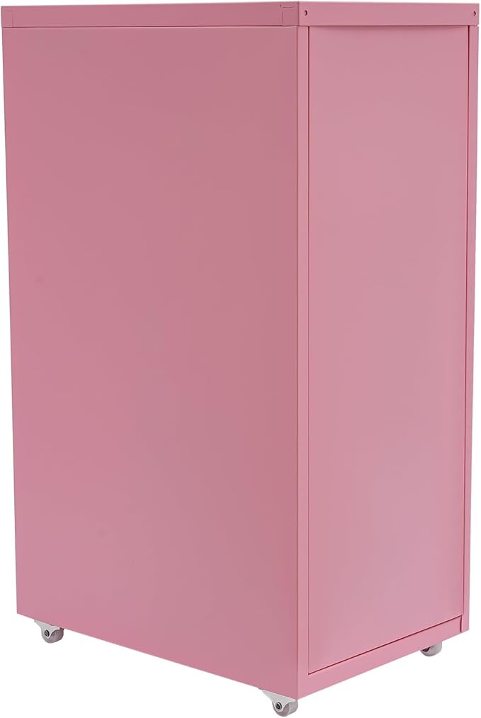 Small Cabinet Office Cabinets 5-Slot Organizer with Drawers Cabinet with Drawer Pink File Cabinets for Bedroom Home Office