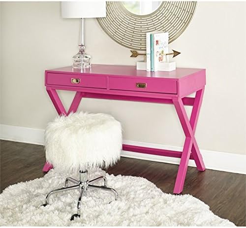 Riverbay Furniture Writing Desk in Raspberry Pink