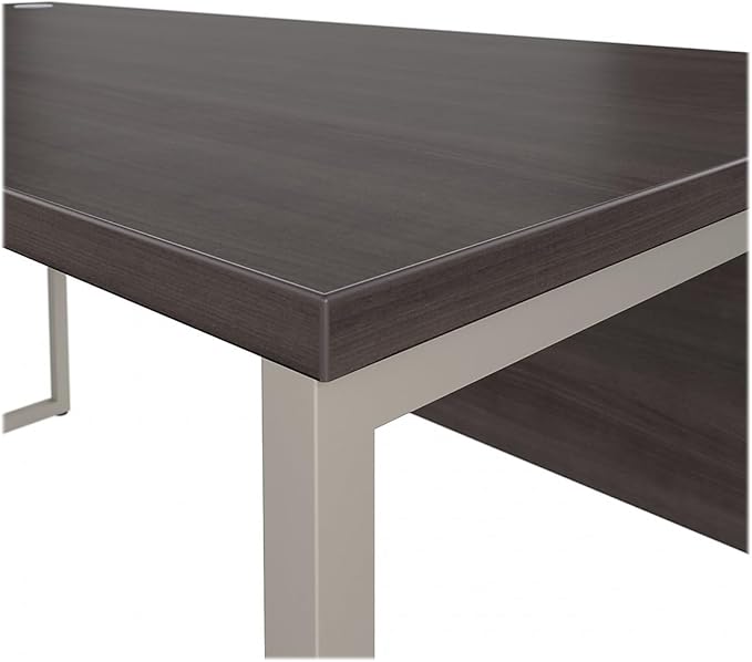 Bush Business Furniture Hybrid 60W x 30D Computer Table Desk with Metal Legs in Storm Gray