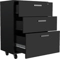 Hassyee Office Spacious Three Drawers Mobile File Cabinets with Durable Casters for Easy Mobility Multifunctional Display Storage Cabinet for Primary Living Space
