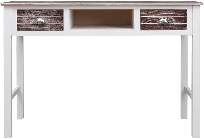 Computer DeskHome Office DeskStudy Writing Table for Home Office Modern Simple Style DeskWriting Desk Brown 43.3x17.7x29.9 Wood
