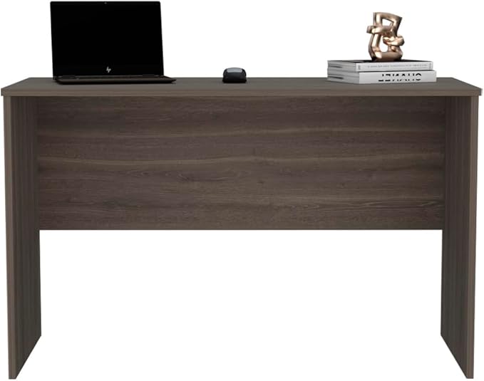 47 Wide Study Desk - Gray Walnut Modern Desk &amp Computer Table for Home Office - Spacious &amp